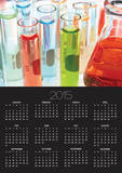 Test Tubes of Colored Liquid