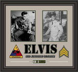 Elvis Presley Army Years framed presentation