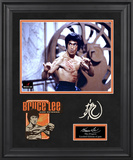 Bruce Lee "The Dragon" limited edition framed presentation with laser-cut logo