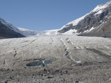 Toe or End of the Athabasca Glacier in the Columbia Icefield  Jasper National Park  Alberta  Canada