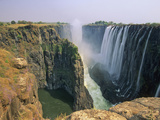Victoria Falls and Danger Point from Knife Edge on the Zambian Side  Zambia