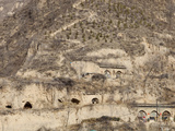Ancient Cave Houses Dug into Loess Deposits in Shanxi Province  Northern China