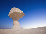 Cone Formations of Limestone in White Desert National Park  Libyan Desert  Egypt