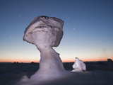 Cone Formations of Limestone in White Desert National Park  Libyan Desert  Egypt