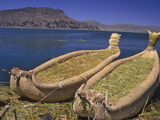 Reed Boats of the Uros Indians  Lake Titicaca  Peru
