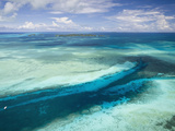 Aerial View of Divespot German Channel  Micronesia  Palau