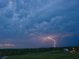 Cloud-To-Ground Lightning Near Norman  Oklahoma  USA