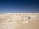 Cone Formations of Limestone in White Desert National Park  Libyan Desert  Egypt