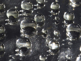 Water Drops on a Wax Surface