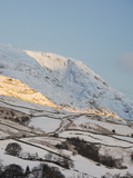 Sunrise over Red Screes and the Kirkstone Pass Near Ambleside in the Lake District  UK