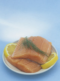 Raw Atlantic Salmon Ready for Cooking (Salmo Atar)