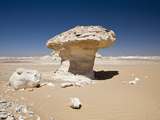 Limestone Cone Formation  White Desert National Park  Libyan Desert  Egypt