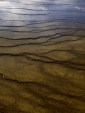 The Flowing Waters of Grand Prismatic Spring  Yellowstone Np Created Flat Layers of Minerals