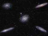 The Sculptor Galaxy Group Includes Five Bright Galaxies