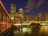 Boston Skyline at Dusk  Boston  Massachusetts