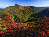 Autumn View of Linville Gorge in the Appalachian Mountains