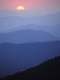Sunrise over the Southern Appalachian Mountains  Great Smoky Mountains National Park