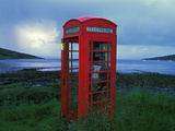 Phone Box or Booth on the Edge of Nowhere  Isle of Rum  Scotland