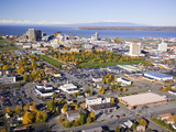 Downtown Anchorage in the Fall