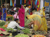 Colorful Fruit and Vegetable Market  Udaipur  India