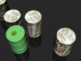 Conceptual Image Comparing Dirty Fuel with More Green Efficient  Clean Fuel