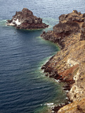 Coastline of Imerovigli  Santorini  Greece