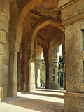 Columns on Tomb of Mohammed Shah  Lodhi Gardens  New Delhi  India
