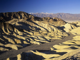 View of Zabriskie Point with Telescope Peak  11 049 Feet