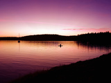 The Evening Sky Looking Out to the West on a Summers Night at Roche Harbor in Washington  USA