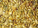 Roasted Pumpkin Seeds or Pepitas (Curcurbita)  Native To North And Central America