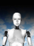 Conceptual Image of Female Likeness Cyborg