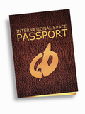 Conceptual Illustration of a Passport Needed for Future Space Tourism