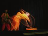Long Exposure  Slow Motion Effect on a Tradiitional Dancer  New Delhi  India