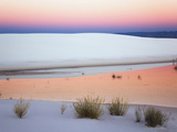 Dusk Sky Reflected in a Pool of Water from Recent Rains  White Sands National Monument  New Mexico