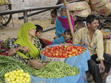 Colorful Fruit and Vegetable Market  Udaipur  India