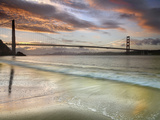 Golden Gate Bridge at Sunrise  San Francisco  California  USA
