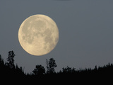 Full Moon over Ridge Kamloops  British Columbia