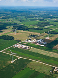Wind Turbines Near Cadillac  Michigan  USA