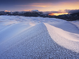 Hoar Frost on the High Dunes at Dawn  Great Sand Dunes National Park  Colorado  USA