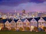 Alamo Square and the Victorian Style Painted Ladies Homes  San Francisco  California  USA