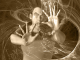 Male Likeness Trapped in a Web
