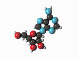 Illustration of an Adenosine Molecular Model
