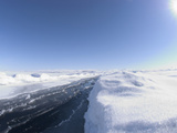 Crack in the Sea Ice About 2 Meters Wide