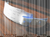 Barcode Superimposed on a Medical Bracelet