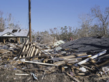 Homes Destroyed by Hurricane Katrina in Waveland  Mississippi  USA