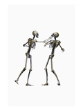 Human Skeletons Boxing