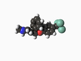 Molecular Model of Fluoxetine (Prozac)