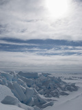 Arctic Ice Landscape with Ice Blocks  Canadian High Arctic  Lancaster Sound  Nunavut  Canada