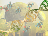 Illustration of DNA and the Cell