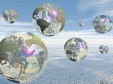 Conceptual Illustration of Global Wireless Digital Communication